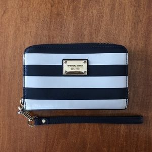 Michael Kors Striped Wallet/wristlet